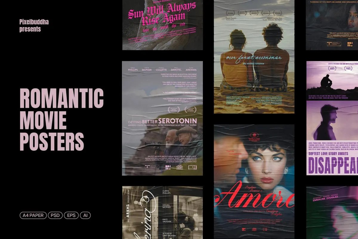Romantic Movie Posters Collection